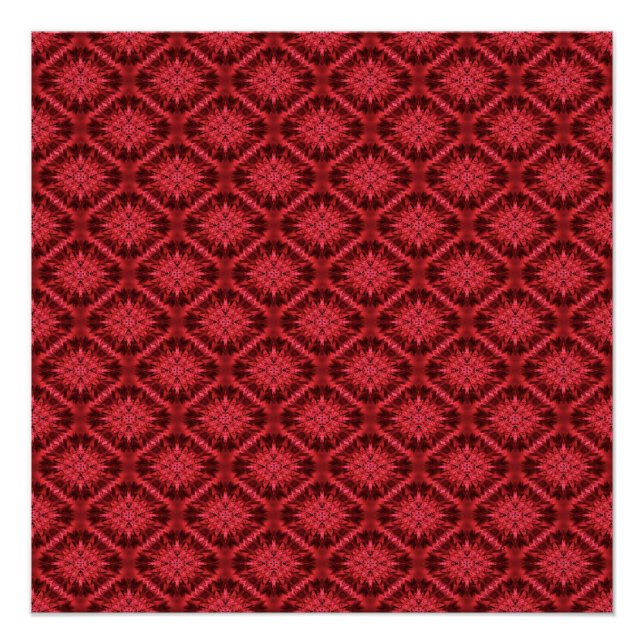Póster Copos de nieve en rojo... (Anverso)