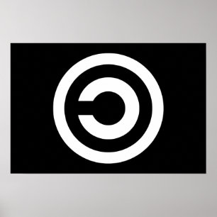 Póster Copyleft - la información quiere ser gratis