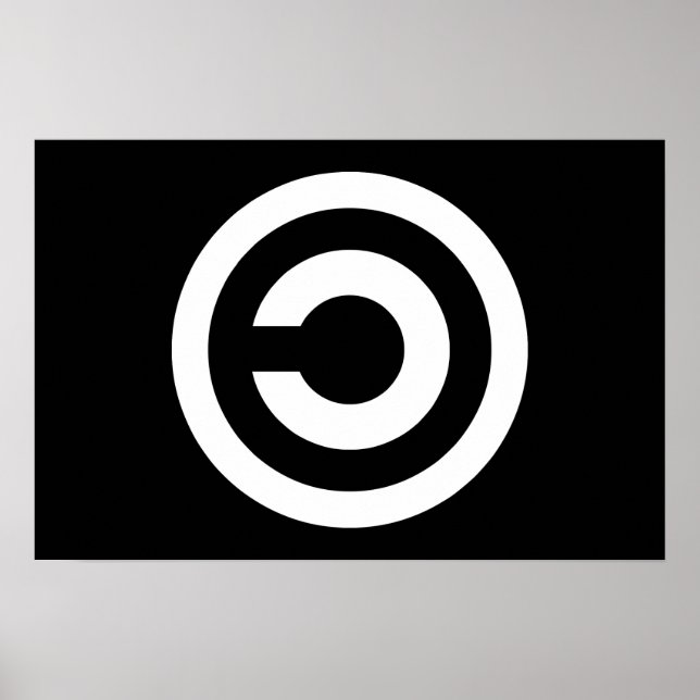Póster Copyleft - la información quiere ser gratis (Frente)