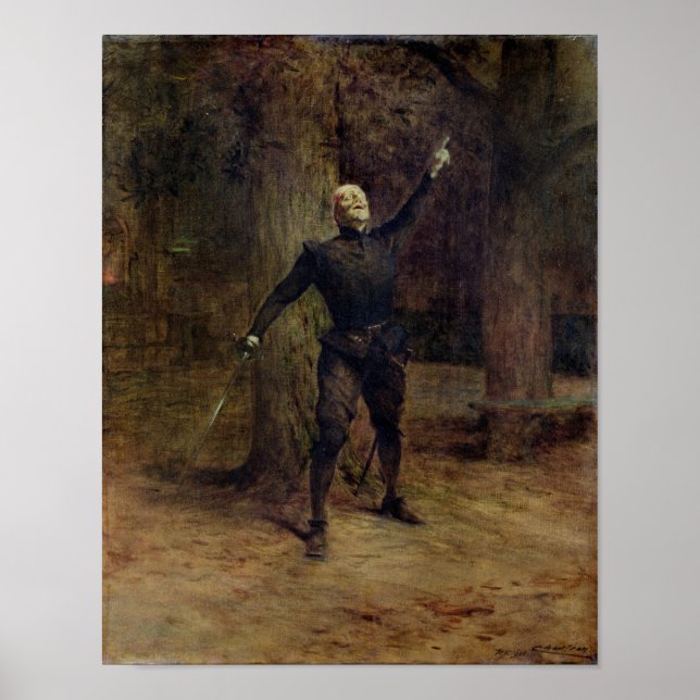 Póster Coquelin constante como Cyrano de Bergerac (Frente)