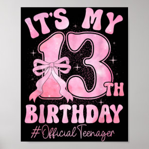 Póster Coqueta de 13 años Oficial para adolescente 13 año