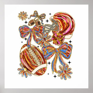 Póster Coqueta de Fútbol de Brushkes