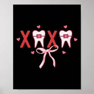 Póster Coqueta Dentista Xoxo Higienista Dental Squad