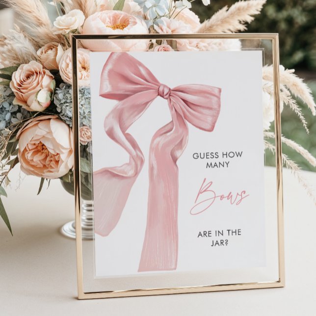 Póster Coqueta Elegante De Bow Rosado Cuántos Bows (Subido por el creador)