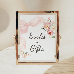 Póster Coqueta floral bebé en libros y regalos en flor