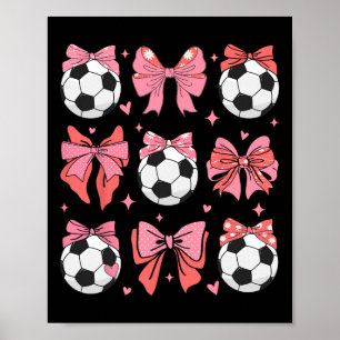 Póster Coqueta Lazo Mamá Fútbol Familia Deportes Jugadora