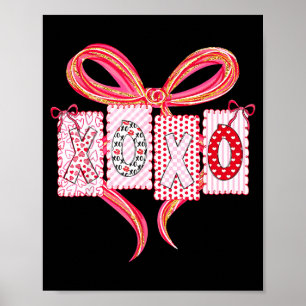 Póster Coqueta San Valentín Xoxo Divertido Día de San Val