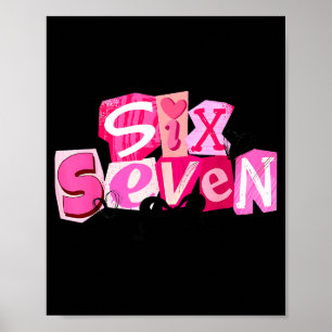Póster Coqueta Seis Siete San Valentín Dicho Divertido 67