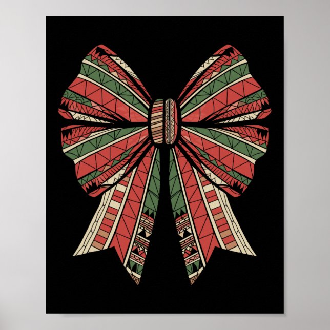 Póster Coquette Black History Month African American Bow (Frente)