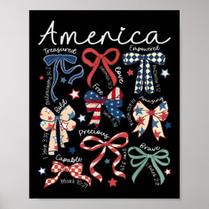 Póster Coquette Bow 4 De Julio Cristiano Jesús Independie