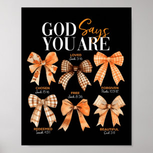 Póster Coquette Bow God Say (La coqueta de acción de grac