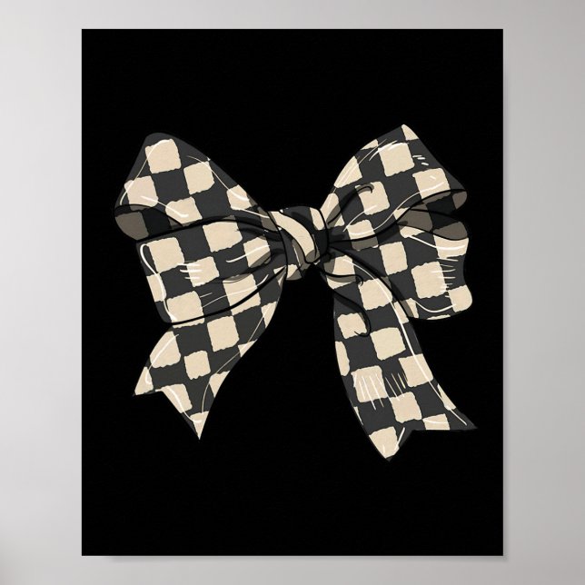 Póster Coquette Bow Graciosa A Prueba Para Hombres Mujere (Frente)