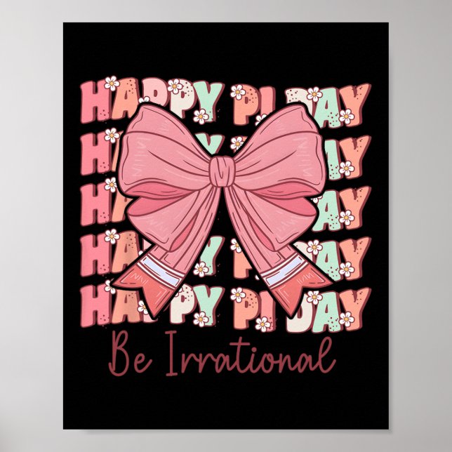 Póster Coquette Bow Pi Day Fi Day Sea Irracional (Frente)