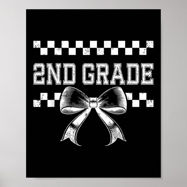 Póster Coquette Bow Segunda Maestra Niña (Frente)