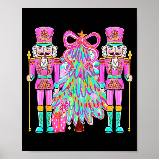 Póster Coquette Christmas Tree Nk Nutcrackers Xmas Women  (Frente)