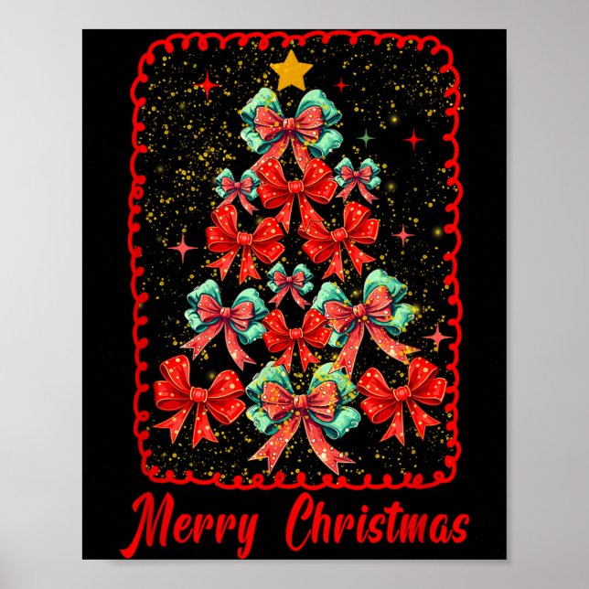 Póster Coquette Christmas,trendy Christmas Funny Gift Wom (Frente)