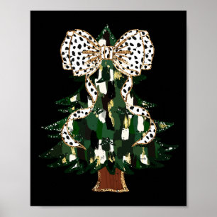Póster Coquette colorida barba divertida árbol de Navidad