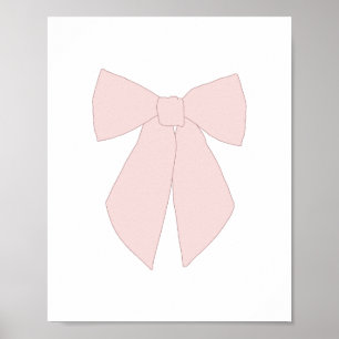Póster Coquette de Bow rosa