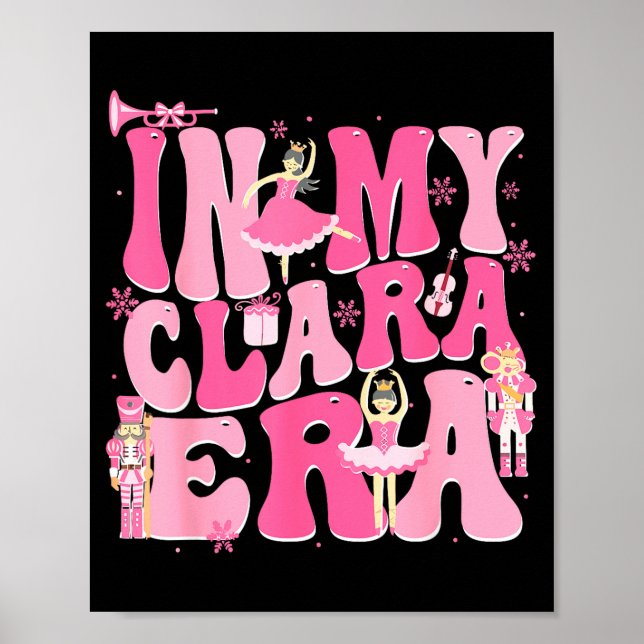 Póster Coquette In My Clara Era Christmas Nutcracker Merr (Frente)