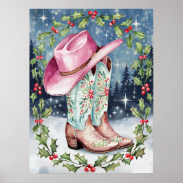 Póster Coquette Navidades Wall Art, imagen de navidad occ