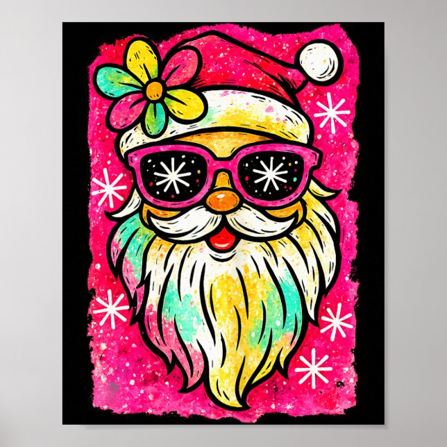 Póster Coquette Nk Gl Santa Merry Christmas Women Girl Ki (Frente)