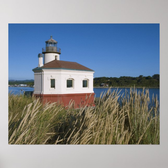 Póster Coquille River lighthouse, Oregon, USA (Frente)