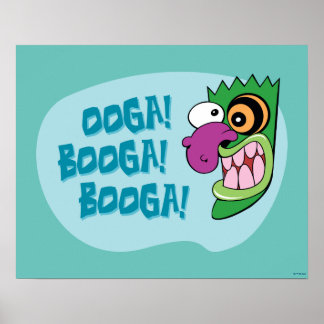 Póster Coraje al perro cobarde | Booga Ooga Booga!