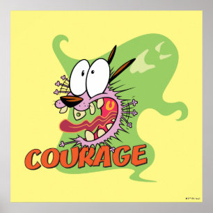 Póster Coraje al perro cobarde   Gráfico fantasma