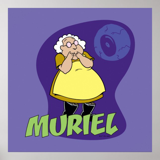 Póster Coraje al perro cobarde | Muriel Graphic (Frente)