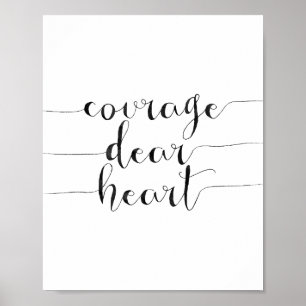 Póster Coraje Querido Corazón