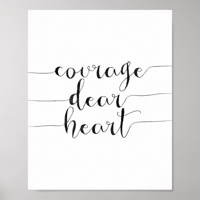 Póster Coraje Querido Corazón (Frente)