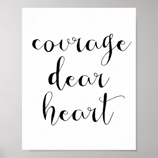 Póster Coraje querido corazón (Frente)