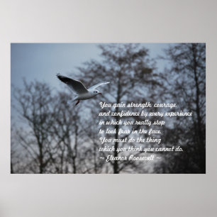Póster Coraje y confianza