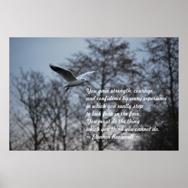 Póster Coraje y confianza (Frente)