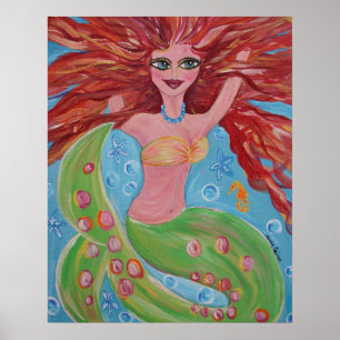 Póster Coralyn Mermaid