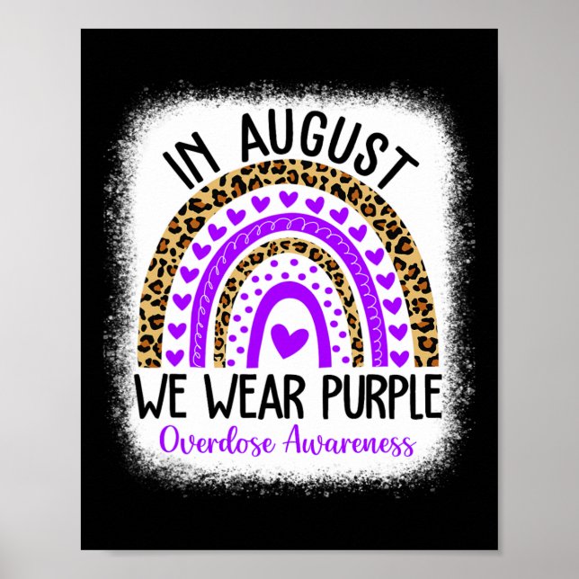 Póster Corazón Arcoiris Agosto Vemos Sobredosis Morada Co (Frente)