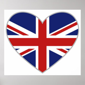 Póster Corazón británico