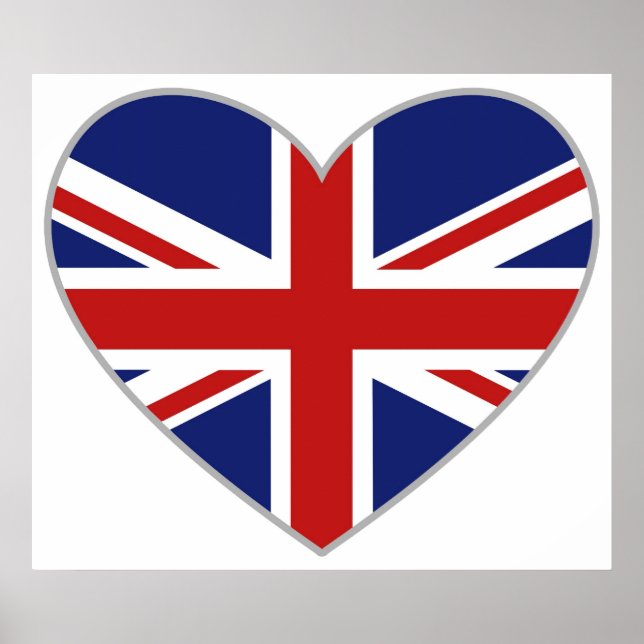 Póster Corazón británico (Frente)