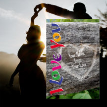 CORAZÓN CARVADO TE AMO PERSONALIZAR