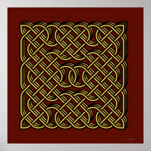 Póster corazón celta