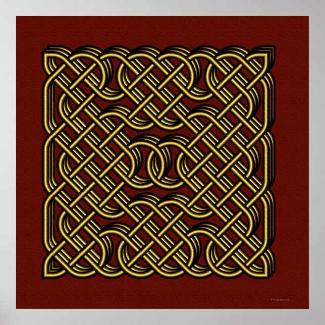 Póster corazón celta (Frente)