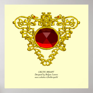 PÓSTER CORAZÓN CÉLTICO