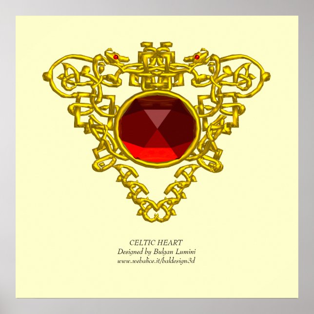 PÓSTER CORAZÓN CÉLTICO (Frente)