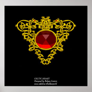 PÓSTER CORAZÓN CÉLTICO
