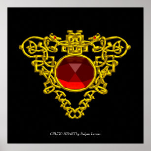 PÓSTER CORAZÓN CÉLTICO