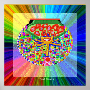 Póster Corazón Chakra