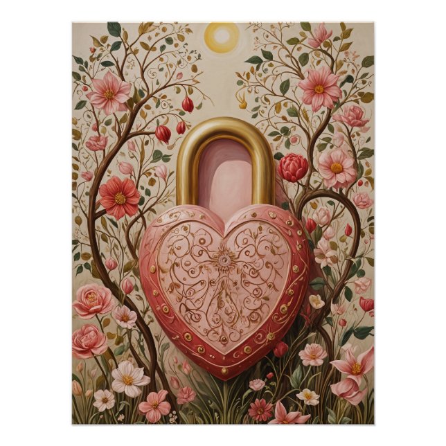 Póster Corazón custodiado (Anverso)