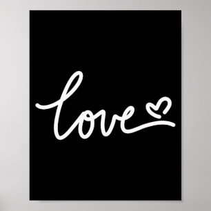 Póster Corazón de amor para San Valentín