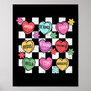 Póster Corazón de Conversación del Día de San Valentín en