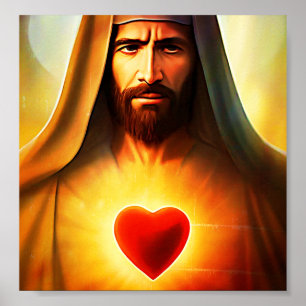 Póster Corazón de Jesús